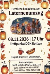 Laterneumzug 2026 in Rolfzen